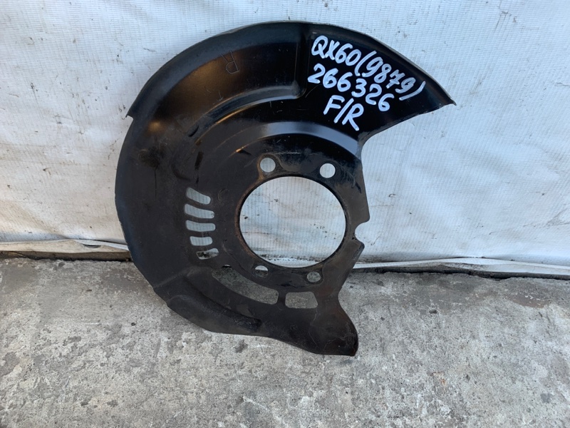 Защита тормозного диска передняя правая QX60/JX35 12-20 2013 3.5 VQ35DE Защита тормозного диска передняя правая QX60/JX35 12-20 2013 3.5 VQ35DE