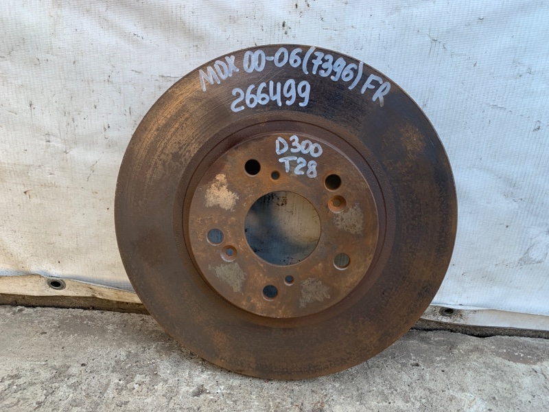 Тормозной диск передний ACURA MDX (YD1) 00-06 2002 3.5 45251-S0X-000 Б/У