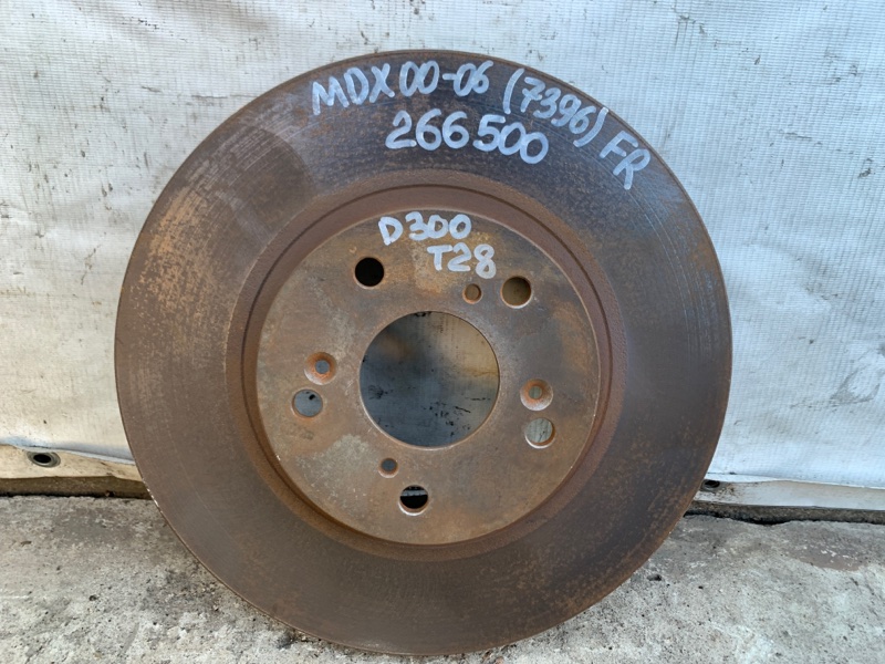 Тормозной диск передний ACURA MDX (YD1) 00-06 2002 3.5 45251-S0X-000 Б/У