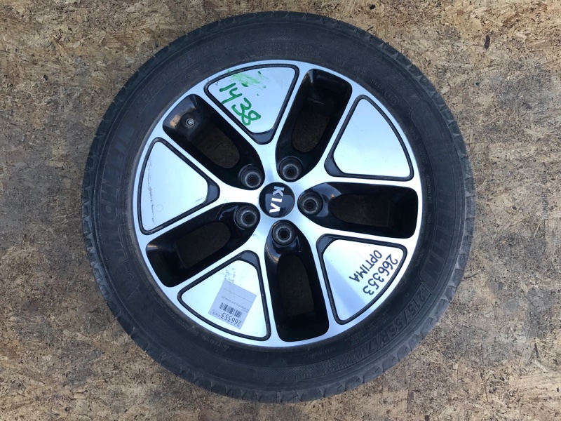 Запчасть диск r17 KIA OPTIMA TF 11-16 2013 TF 2.4 G4KK 529104U150 Б/У Диск R17 KIA OPTIMA TF 11-16 2013 TF 2.4 G4KK 529104U150 Б/У