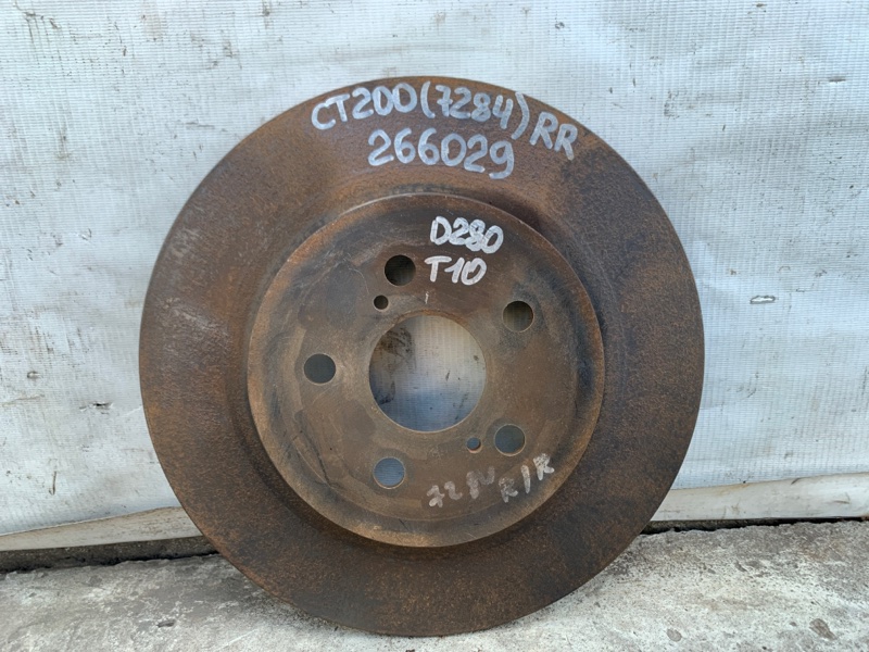 Запчасть тормозной диск задний задний LEXUS CT200 11-17 2013 1.8 2ZRFXE 42431-52160 Б/У Тормозной диск задний задний LEXUS CT200 11-17 2013 1.8 2ZRFXE 42431-52160 Б/У