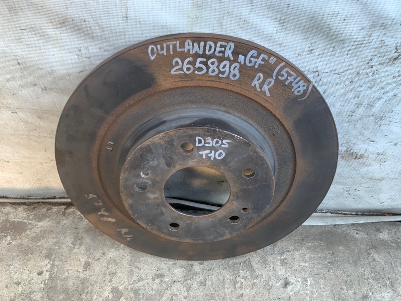 Тормозной диск задний OUTLANDER GF 12- 2019 2.4