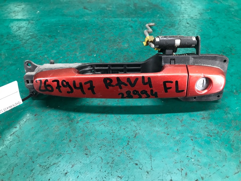 Запчасть ручка двери наружная передняя левая TOYOTA RAV4 05-12 2008 3.5 2GR-FE 69211-12220-X4 Б/У Ручка двери наружная передняя левая TOYOTA RAV4 05-12 2008 3.5 2GR-FE 69211-12220-X4 Б/У