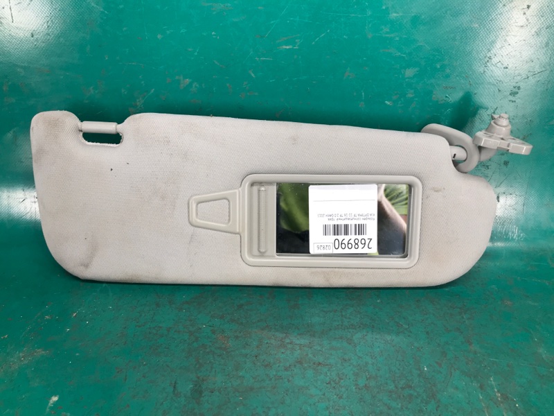 Козырек солнцезащитный правый KIA OPTIMA TF 11-16 2015 TF 2.0 G4KH 85202-2T02087 Б/У