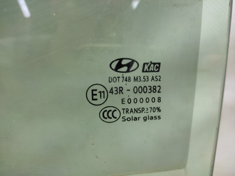 Стекло двери заднее левое SONATA YF 10-14 2015 Седан 2.4 Стекло двери заднее левое SONATA YF 10-14 2015 Седан 2.4
