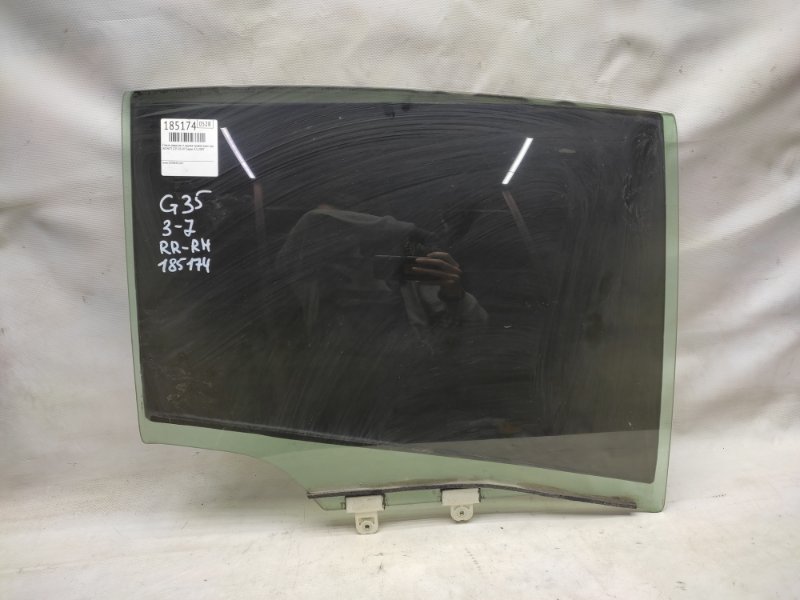 Стекло двери заднее правое INFINITI G25/G35/G37/Q40 06-14 2007 Седан 3.5 VQ35HR 82300-JK000 Б/У