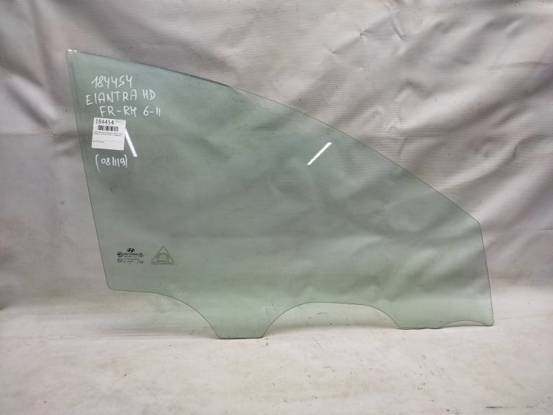 Стекло двери переднее правое HYUNDAI ELANTRA HD 06-11 2010 Универсал 2.0 G4GC 82421-2L210 Б/У