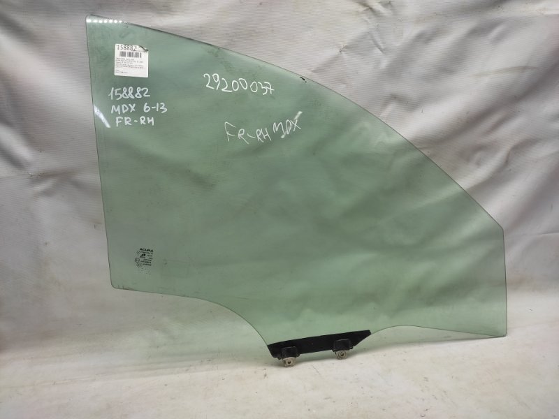 Стекло двери переднее правое ACURA MDX (YD2) 06-13 2008 YD2 3.7 73300-STX-A00 Б/У