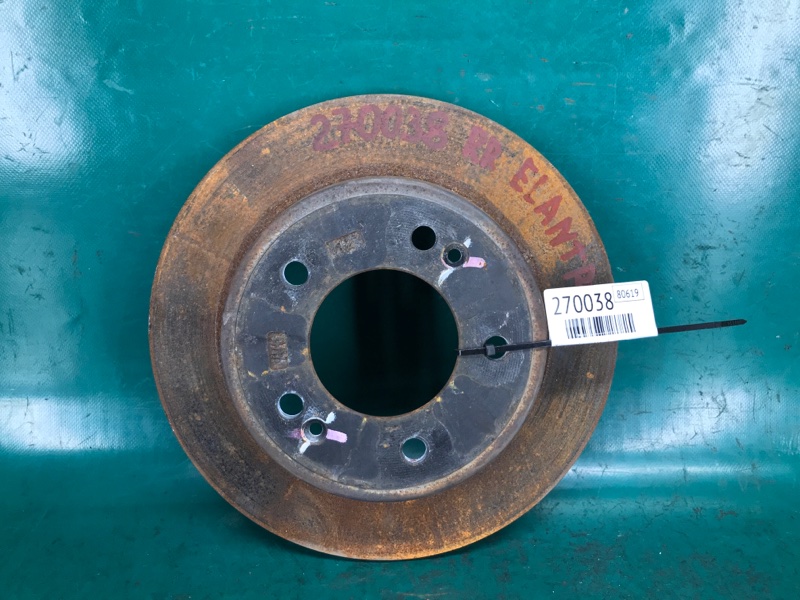 Тормозной диск задний HYUNDAI ELANTRA MD 10-15 2015 MD 1.8 G4NB 58411-3Y300 Б/У