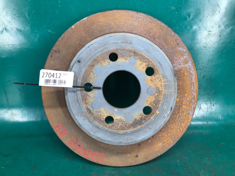 Тормозной диск задний DODGE DURANGO 11- (WD) 2014 3.6 ERB 52124763AB Б/У