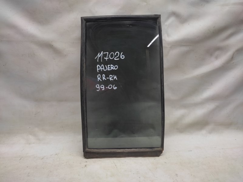 Стекло двери глухое заднее правое MITSUBISHI PAJERO 99-06 MR436988 Б/У