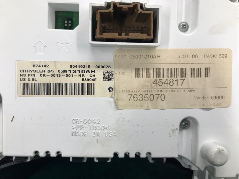 Панель приборов DODGE DURANGO 11- (WD) 3.6 ERB