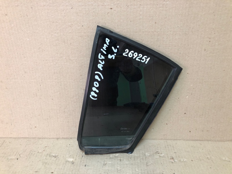 Стекло двери глухое заднее левое NISSAN ALTIMA L32 07-12 2012 Седан 2.5 QR25DE 82263-JA00A Б/У