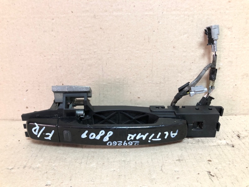 Ручка двери наружная передняя правая NISSAN ALTIMA L32 07-12 2012 Седан 2.5 QR25DE 80606-JA59A Б/У