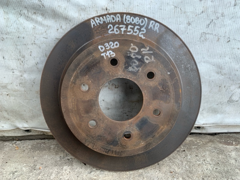 Тормозной диск задний NISSAN QX56 / TITAN / ARMADA 04-16 2008 VK56DE 43206-7S000 Б/У