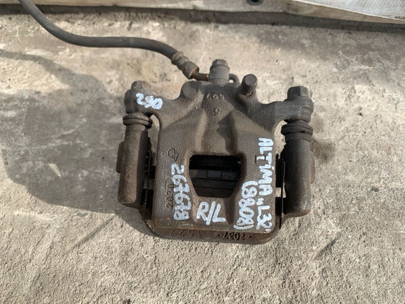 Суппорт тормозной задний левый NISSAN ALTIMA L32 07-12 2012 Седан 2.5 QR25DE 44011-JA01B Б/У