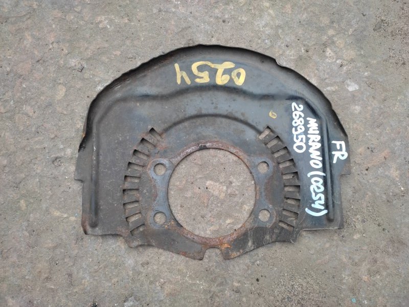 Запчасть защита тормозного диска передняя NISSAN MURANO Z50 02-07 2004 3.5 VQ35DE 41151-CA000 Б/У Защита тормозного диска передняя NISSAN MURANO Z50 02-07 2004 3.5 VQ35DE 41151-CA000 Б/У