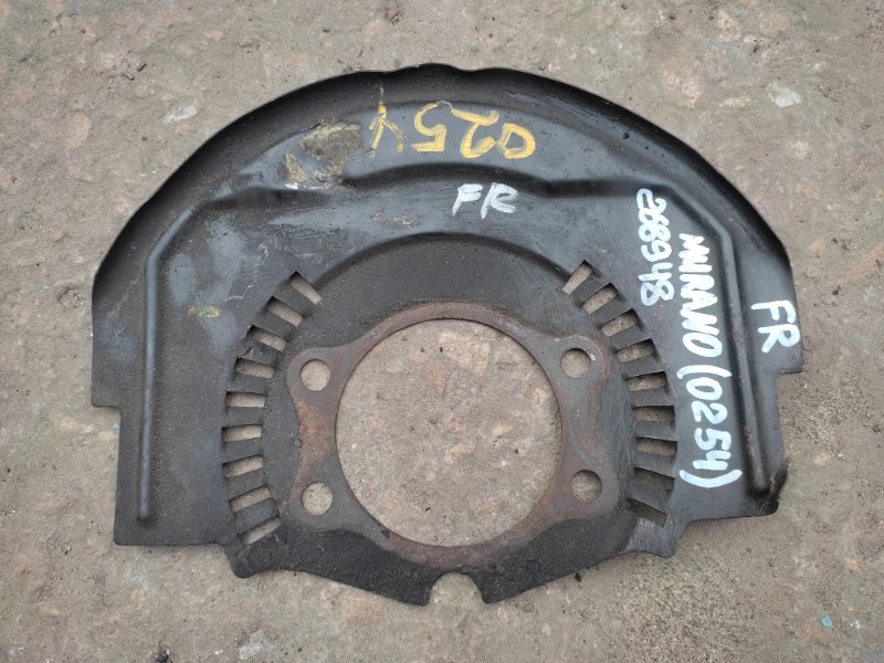 Защита тормозного диска передняя NISSAN MURANO Z50 02-07 2004 3.5 VQ35DE 41151-CA000 Б/У