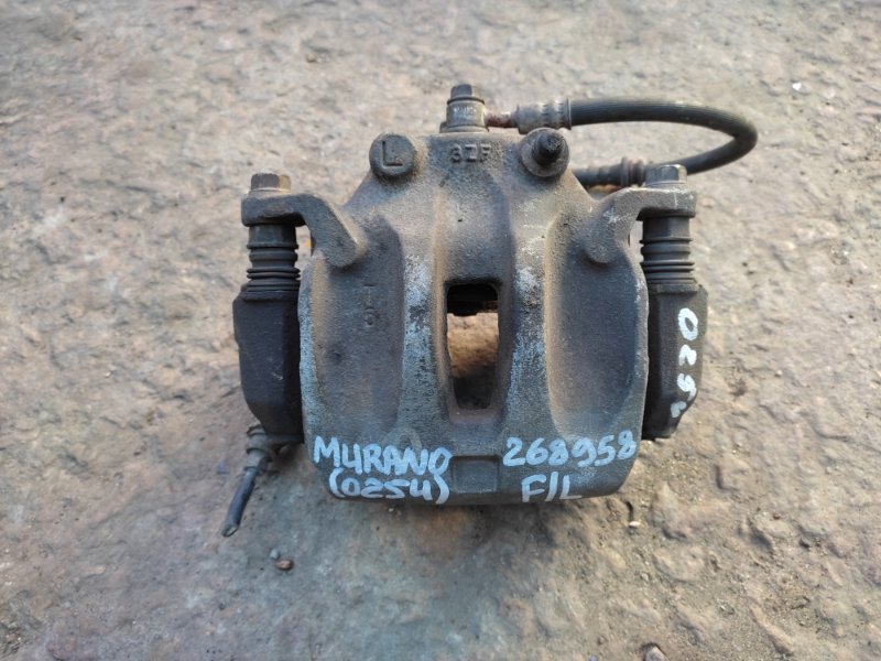 Запчасть суппорт тормозной передний левый NISSAN MURANO Z50 02-07 2004 3.5 VQ35DE 41011-CA000 Б/У Суппорт тормозной передний левый NISSAN MURANO Z50 02-07 2004 3.5 VQ35DE 41011-CA000 Б/У