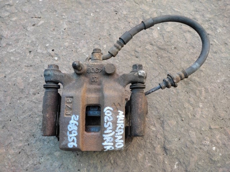 Суппорт тормозной задний правый NISSAN MURANO Z50 02-07 2004 3.5 VQ35DE 44001-AL500 Б/У