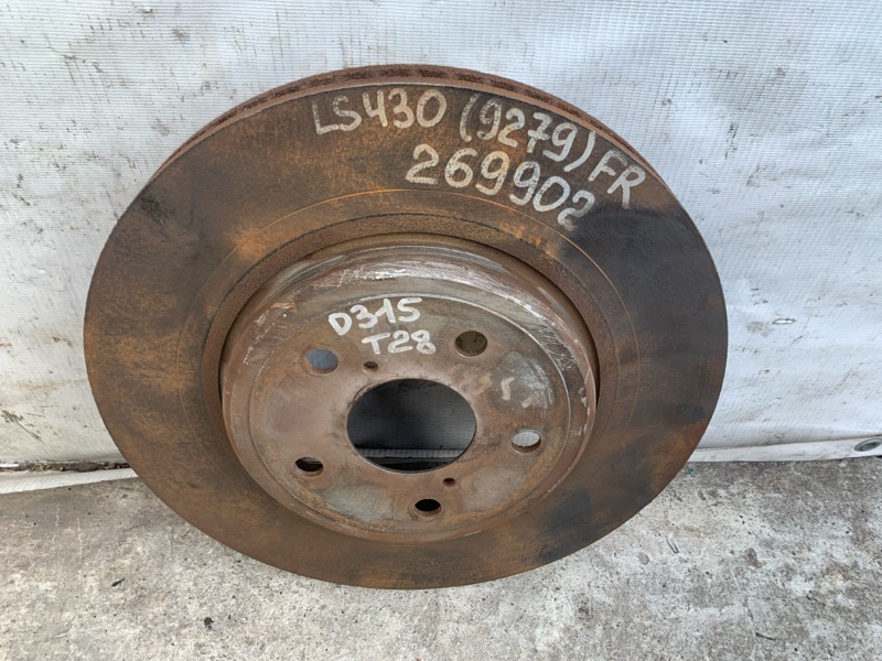 Тормозной диск передний LS430 00-06 2000 UCF30L 4.3 3UZFE