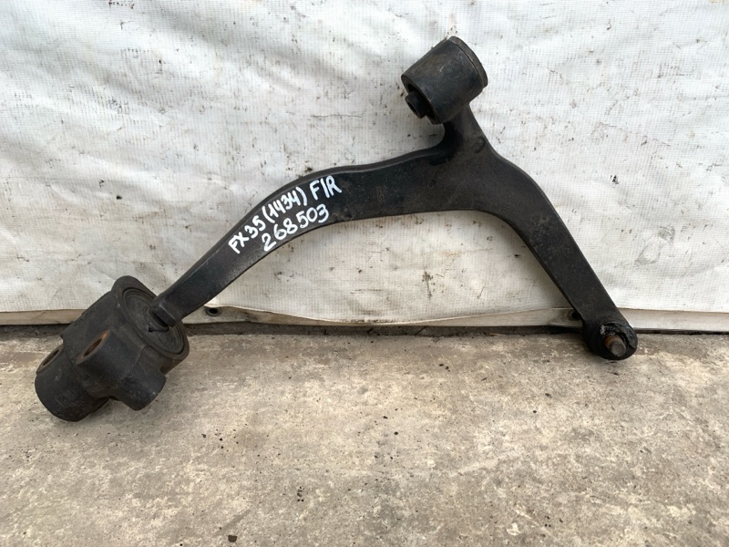 Рычаг передней подвески нижний правый INFINITI FX S50 03-08 2005 3.5 VQ35DE 54500-CG200 Б/У