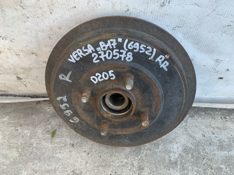 Тормозной барабан VERSA B17 11-19 2013 SEDAN 1.6 HR16DE