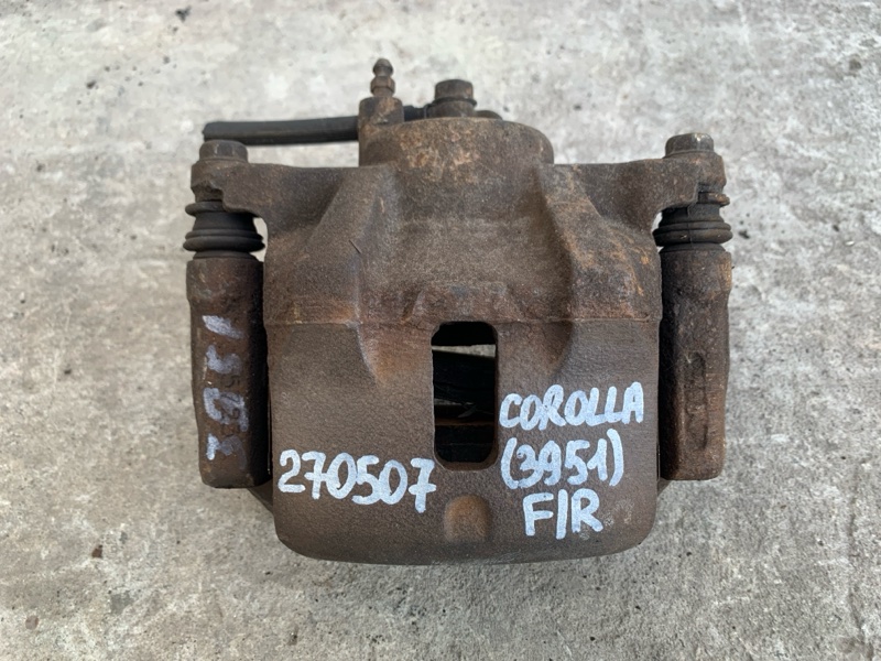 Суппорт тормозной передний правый TOYOTA COROLLA 120 00-07 2004 ZZE130L 1.8L 1ZZ-FE 47730-02140 Б/У