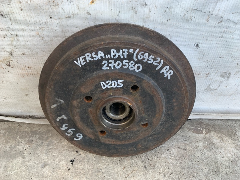 Тормозной барабан VERSA B17 11-19 2013 SEDAN 1.6 HR16DE