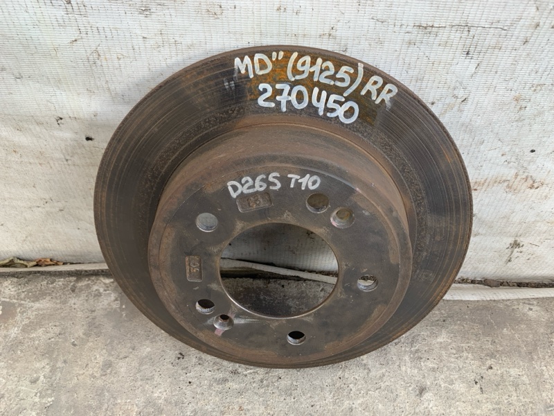 Тормозной диск задний ELANTRA MD 10-15 2015 MD 1.8 G4NB