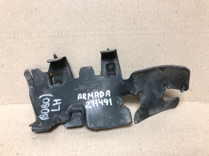 Дефлектор радиатора передний левый NISSAN QX56 / TITAN / ARMADA 04-16 2008 VK56DE 92185-7S000 Б/У