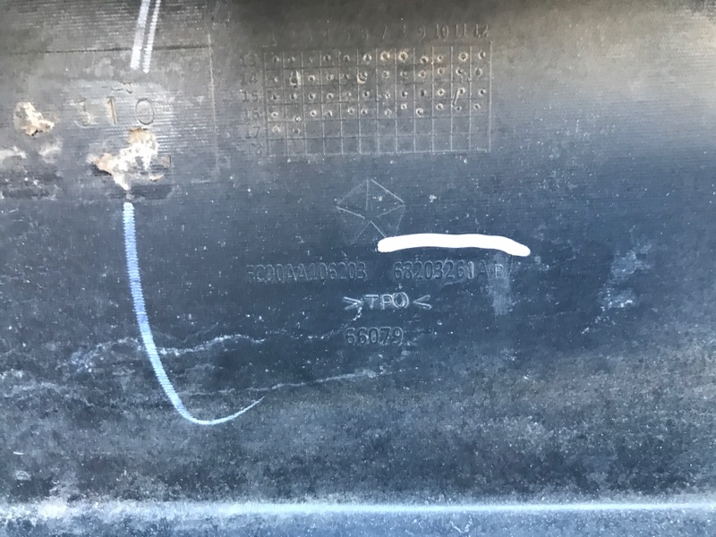 Бампер задний CHEROKEE 14- 2017