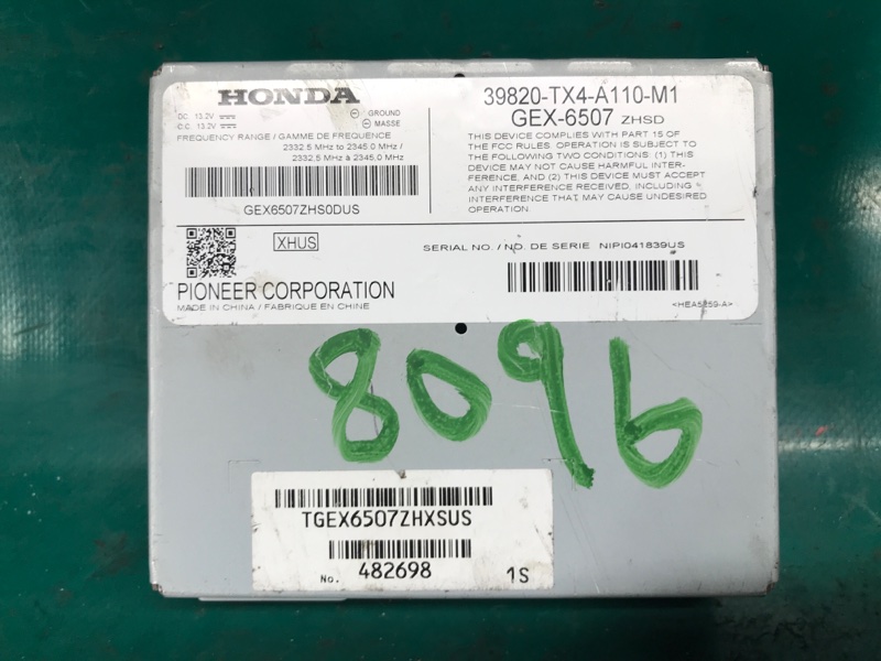 Блок электронный RDX 12-19 2015 Внедорожник 3.5