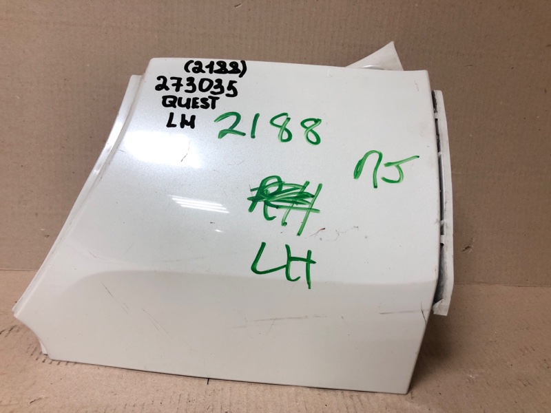 Накладка бампера задняя левая NISSAN QUEST S 11-17 2014 Минивен E52 3.5 85231-1JA0A Б/У