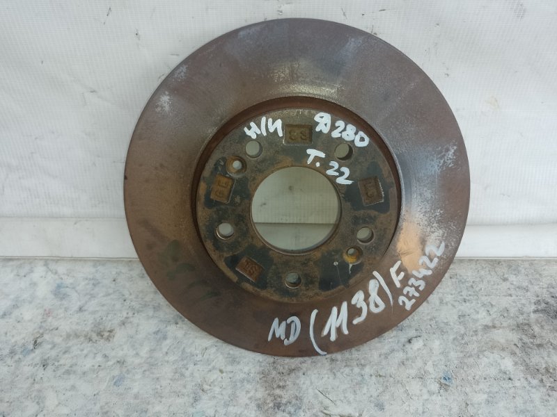 Тормозной диск передний HYUNDAI ELANTRA MD 10-15 2012 1.8 G4NB 51712-3X000 Б/У