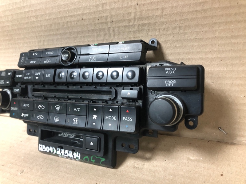 Блок управления печкой INFINITI FX S50 03-08 3.5 VQ35DE Блок управления печкой INFINITI FX S50 03-08 3.5 VQ35DE