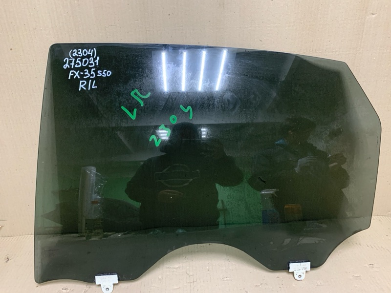 Стекло двери заднее левое INFINITI FX S50 03-08 2004 3.5 VQ35DE 82301-CG000 Б/У