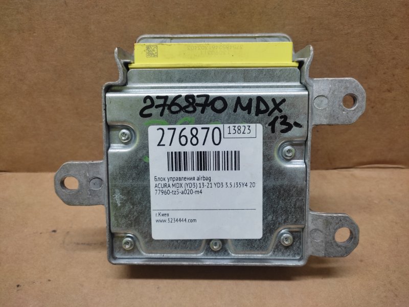 Блок управления AIRBAG ACURA MDX (YD3) 13-21 2014 YD3 3.5 J35Y4 77960-TZ5-A02 Б/У