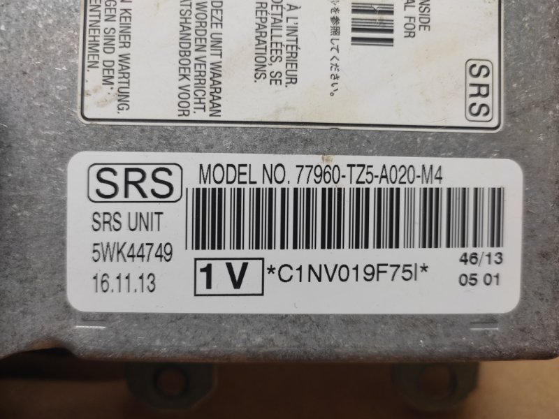 Блок управления AIRBAG MDX (YD3) 13-21 2014 YD3 3.5 J35Y4