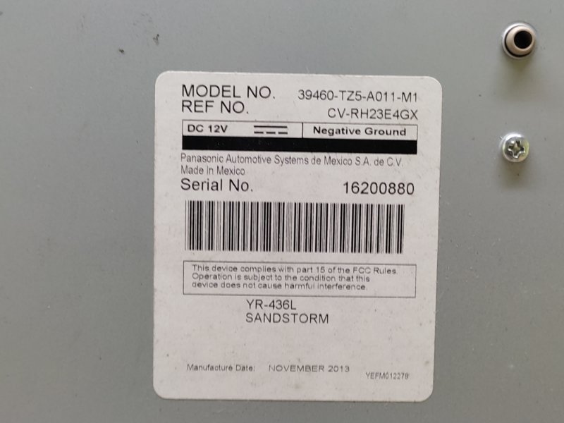 Монитор задний MDX (YD3) 13-21 2014 YD3 3.5 J35Y4