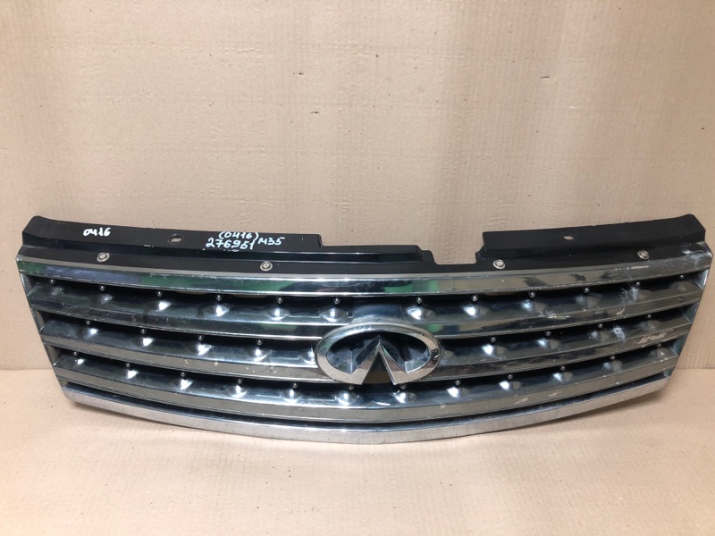 Решетка радиатора INFINITI M35/M45 04-10 2004 3.5 VQ35DE 62310-EH200 Б/У