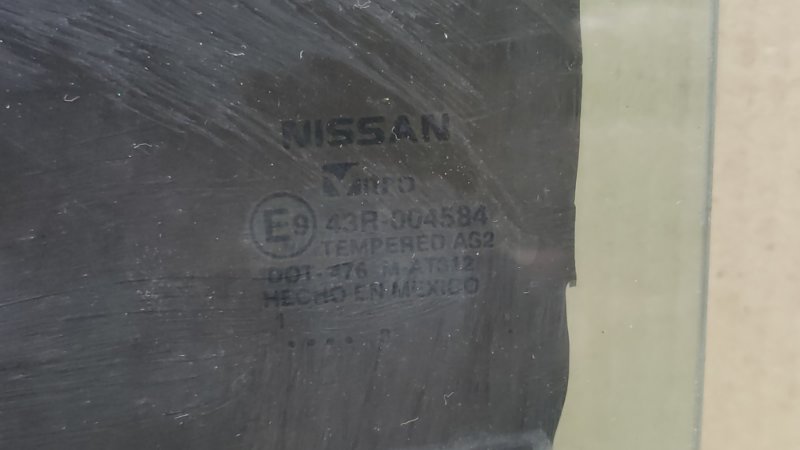 Стекло двери заднее левое SENTRA B17 12-21 2013 1.8 MRA8DE