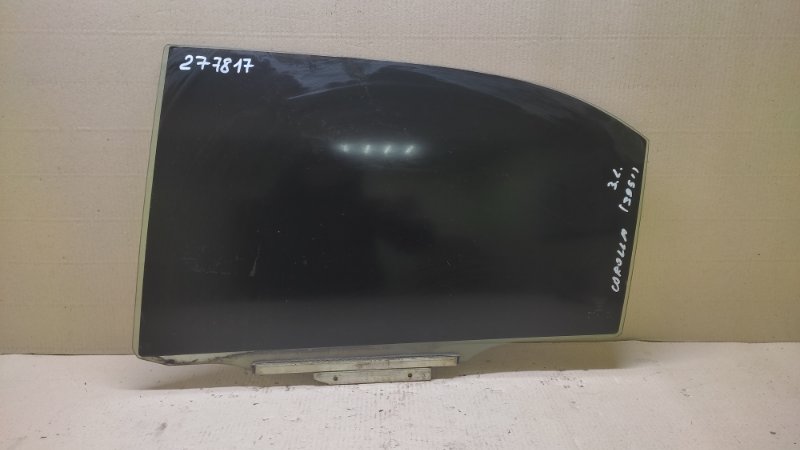 Стекло двери заднее левое TOYOTA COROLLA 120 00-07 2004 ZZE130L 1.8L 1ZZ-FE 68104-02180 Б/У