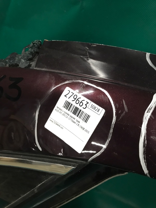 Четверть кузова задняя правый A3 (8V) 12–17 2015 Седан CNSB 1.8L