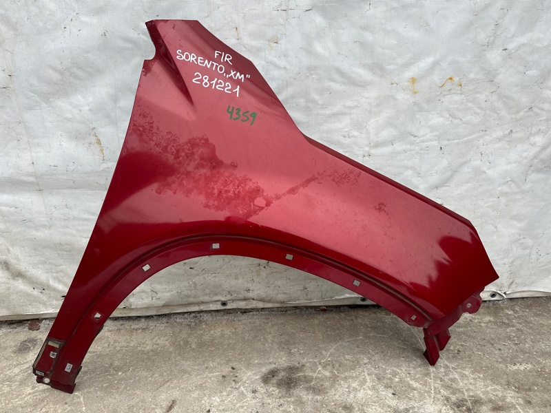 Крыло переднее правое KIA SORENTO XM 09-14 2009 2.4 66321-1U020 Б/У