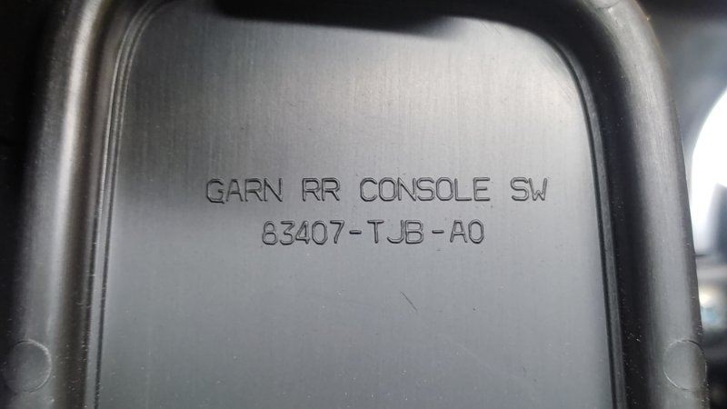 Консоль центральная задний RDX 19- 2020