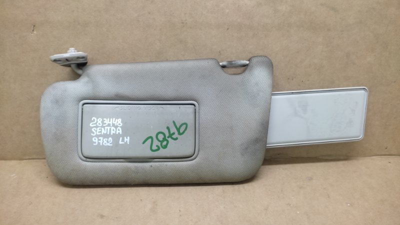 Козырек солнцезащитный левый NISSAN SENTRA B17 12-21 2013 1.8 MRA8DE 96401-3SG7A Б/У
