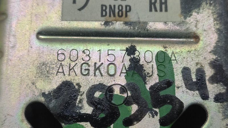 Ремень безопасности правый 3 BK 03-08 2005 SEDAN 2.3