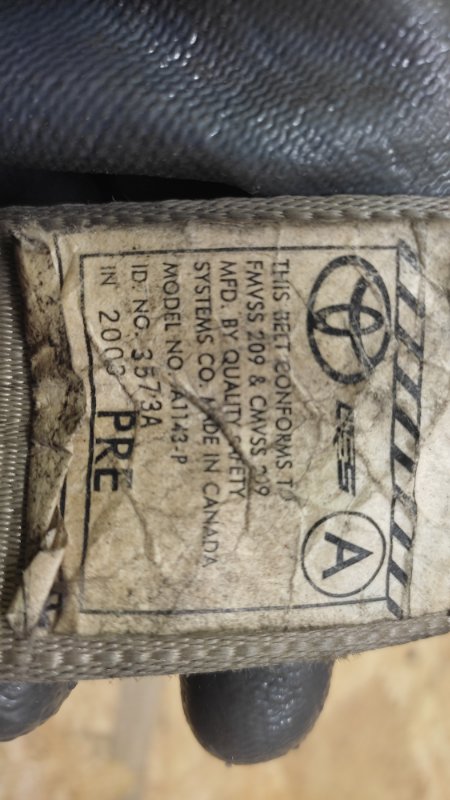 Ремень безопасности левый SOLARA 03-09 2004 3.3 3MZFE