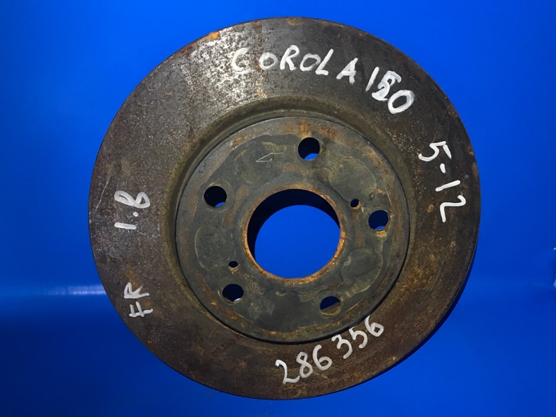 Тормозной диск передний TOYOTA COROLLA 150 06-13 43512-12670 Б/У